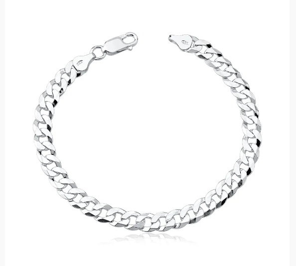 Pulseira Grumet 7mm em Prata 925