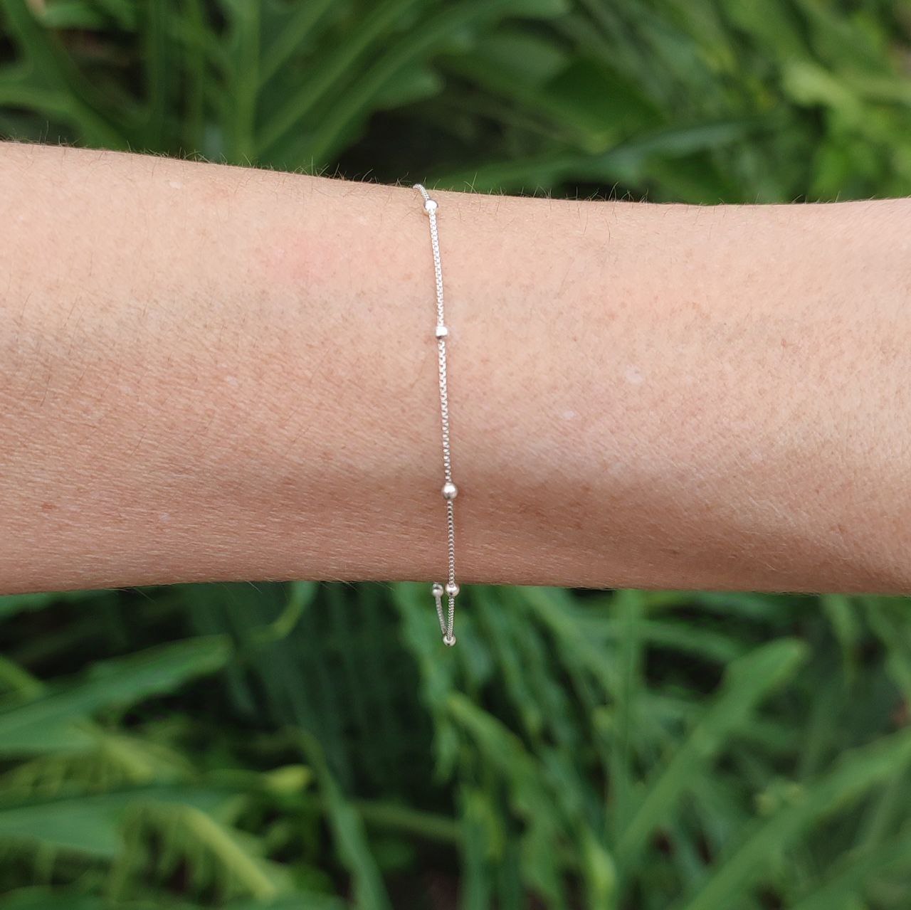 Pulseira em Prata 925 com bolinhas