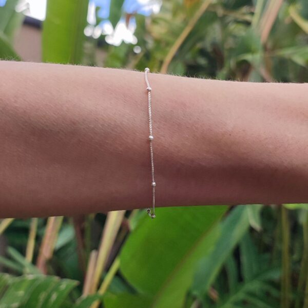 Pulseira em Prata 925 com bolinhas